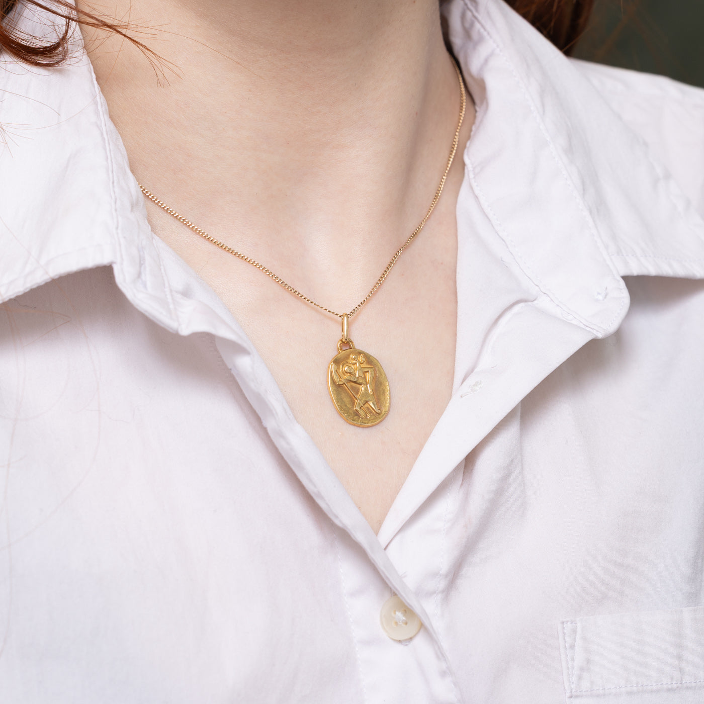 French Hallmarked Augis & Quentric Saint Christopher Charm