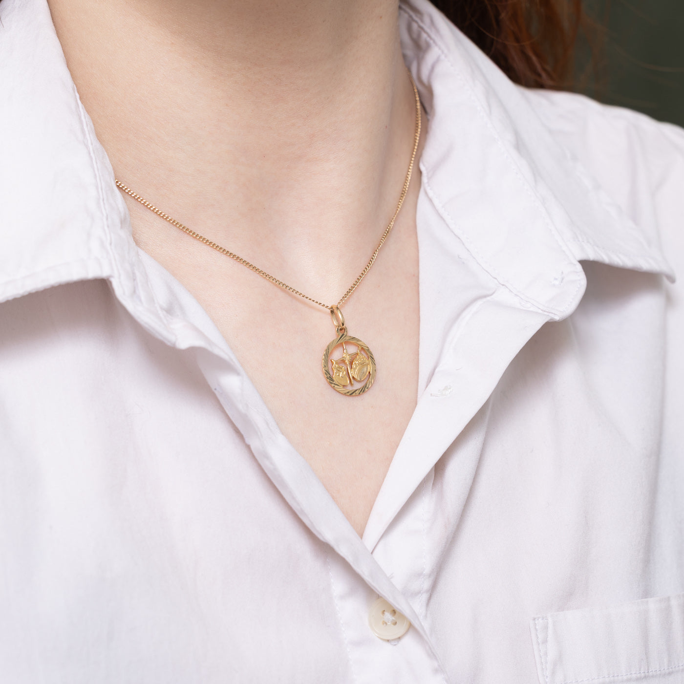 10k Libra Zodiac Charm