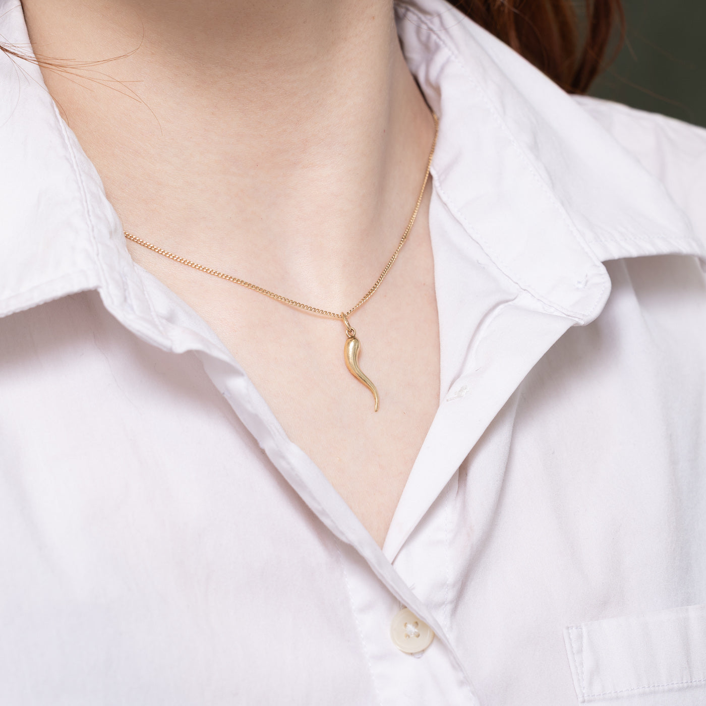 10k Cornicello Charm