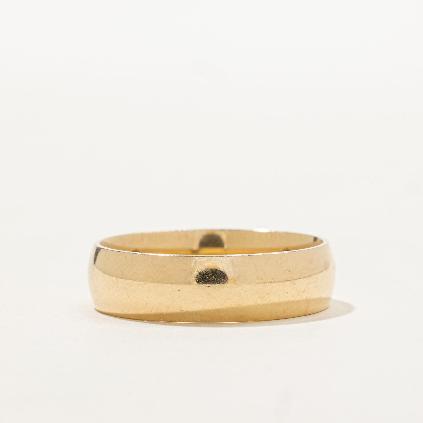 14K Yellow Gold Plain Band | 5.95mm | SZ 10.25
