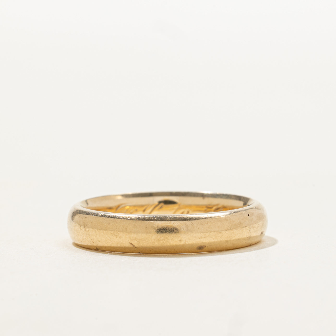 14K Yellow Gold Plain Band | 4.0mm | SZ 6.25