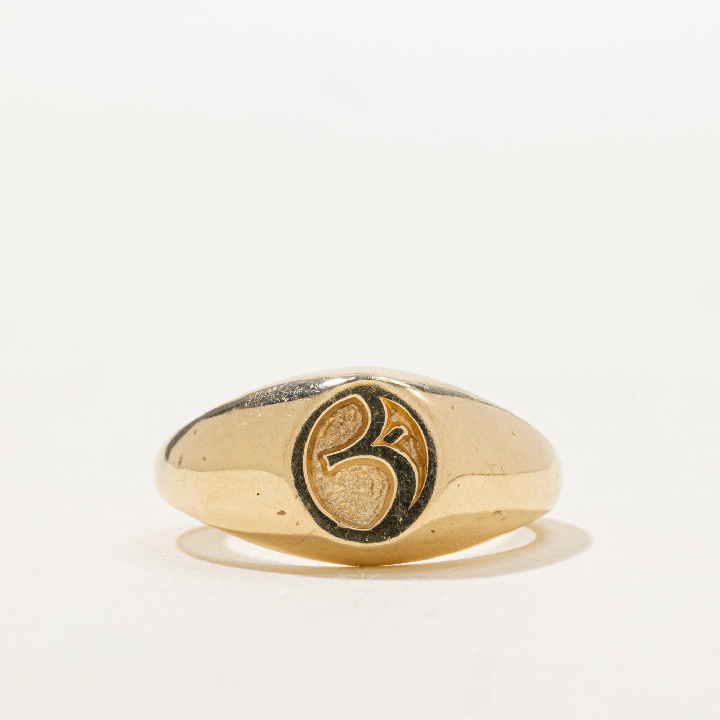 14K Brescia Alumae Signet Ring | SZ 5