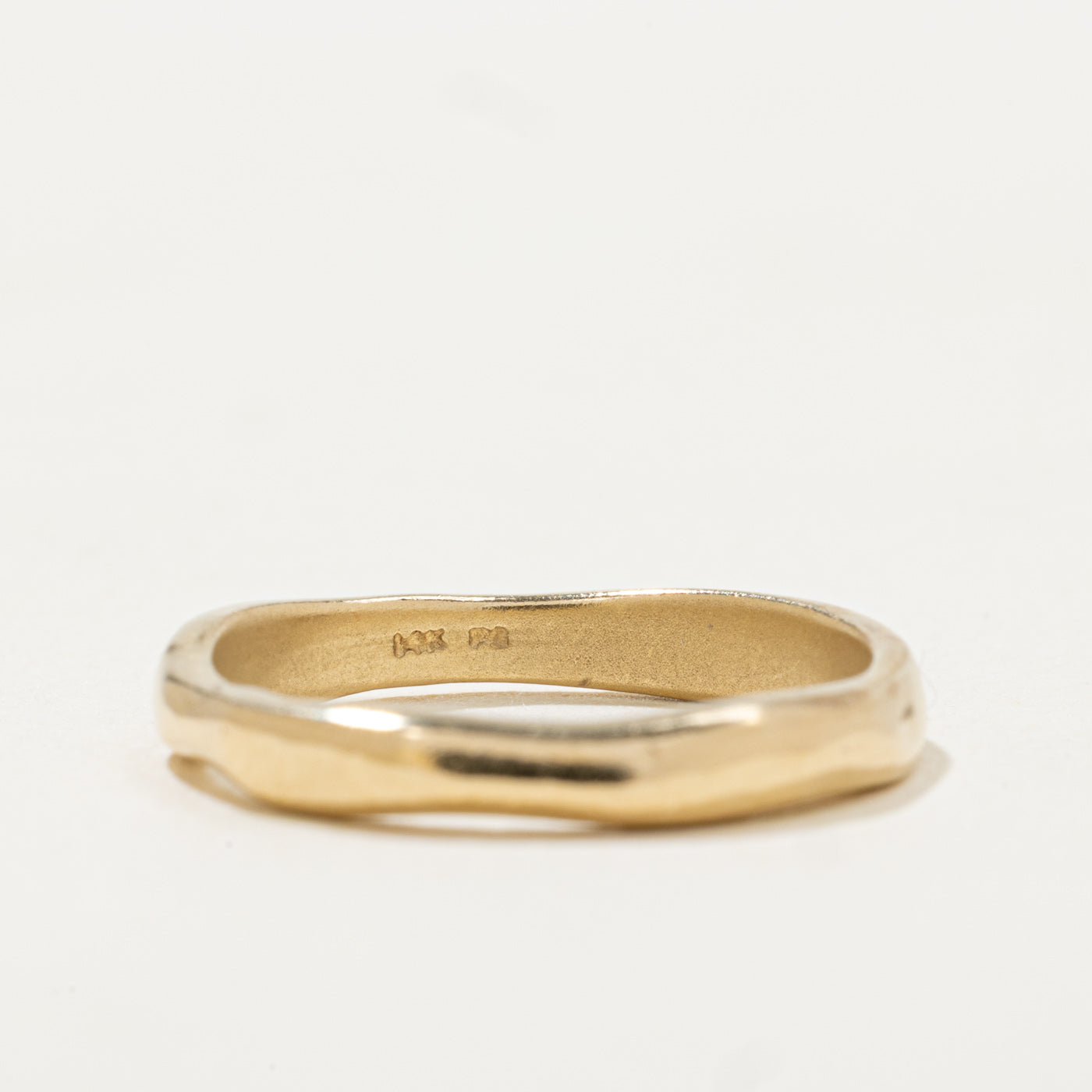 14K Wavy Organic Band | 2.75mm | SZ 4.5
