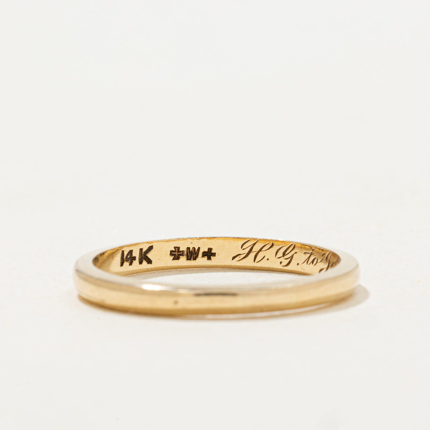 14K Yellow Gold Thin Stacking Band | 2.10mm | SZ 5.5