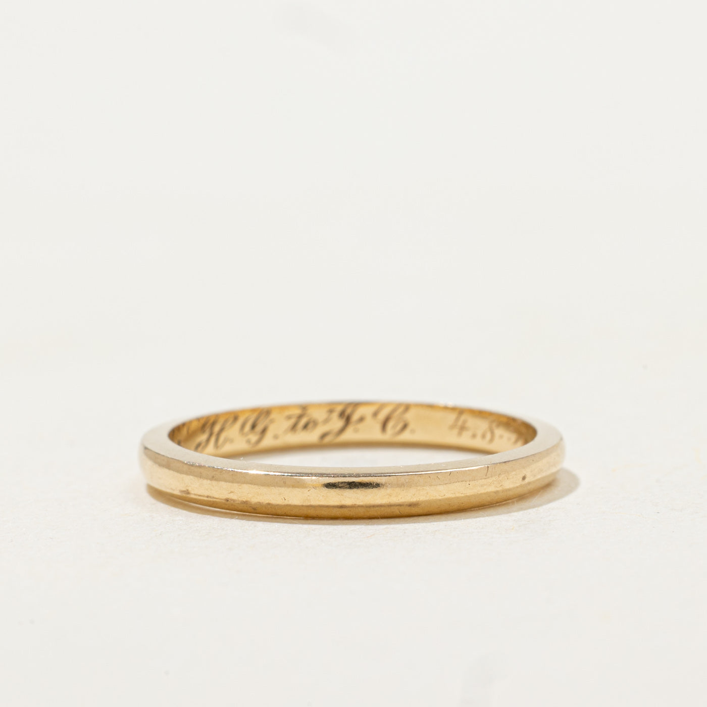 14K Yellow Gold Thin Stacking Band | 2.10mm | SZ 5.5