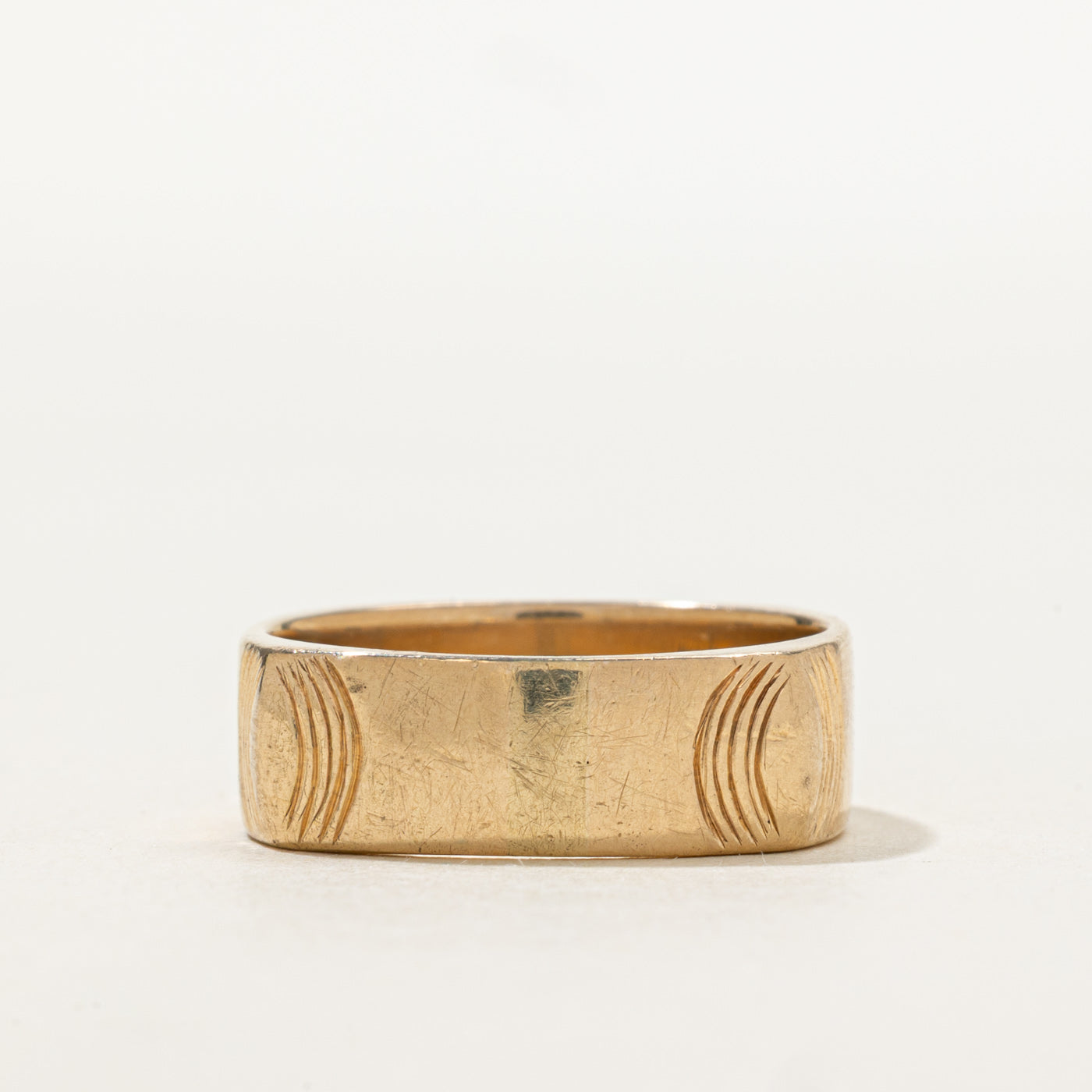 Vintage Canadian Textured Soft Square Band | SZ 8.75