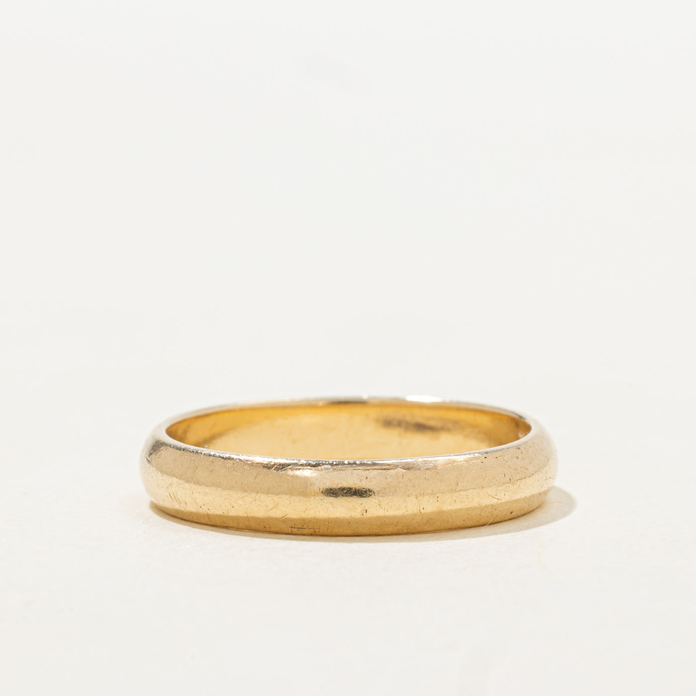 Alliance simple en or jaune 14 carats canadien | 3,85 mm | Taille 9