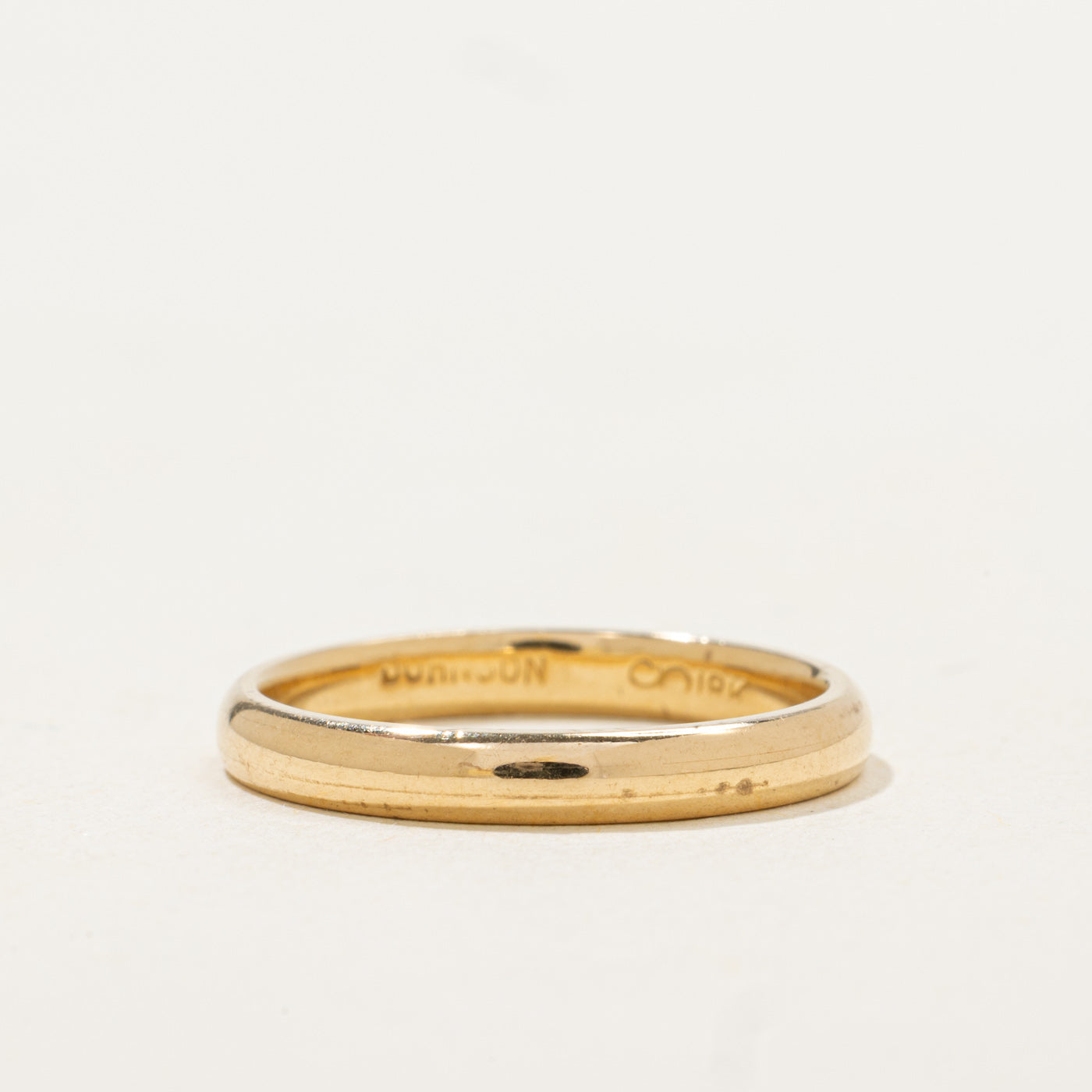 18K Yellow Gold Plain Band | 2.55mm | SZ 5.75