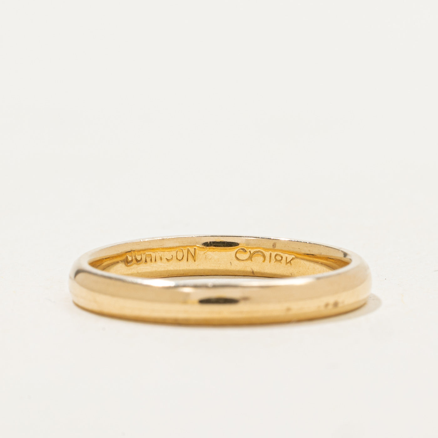 18K Yellow Gold Plain Band | 2.55mm | SZ 5.75