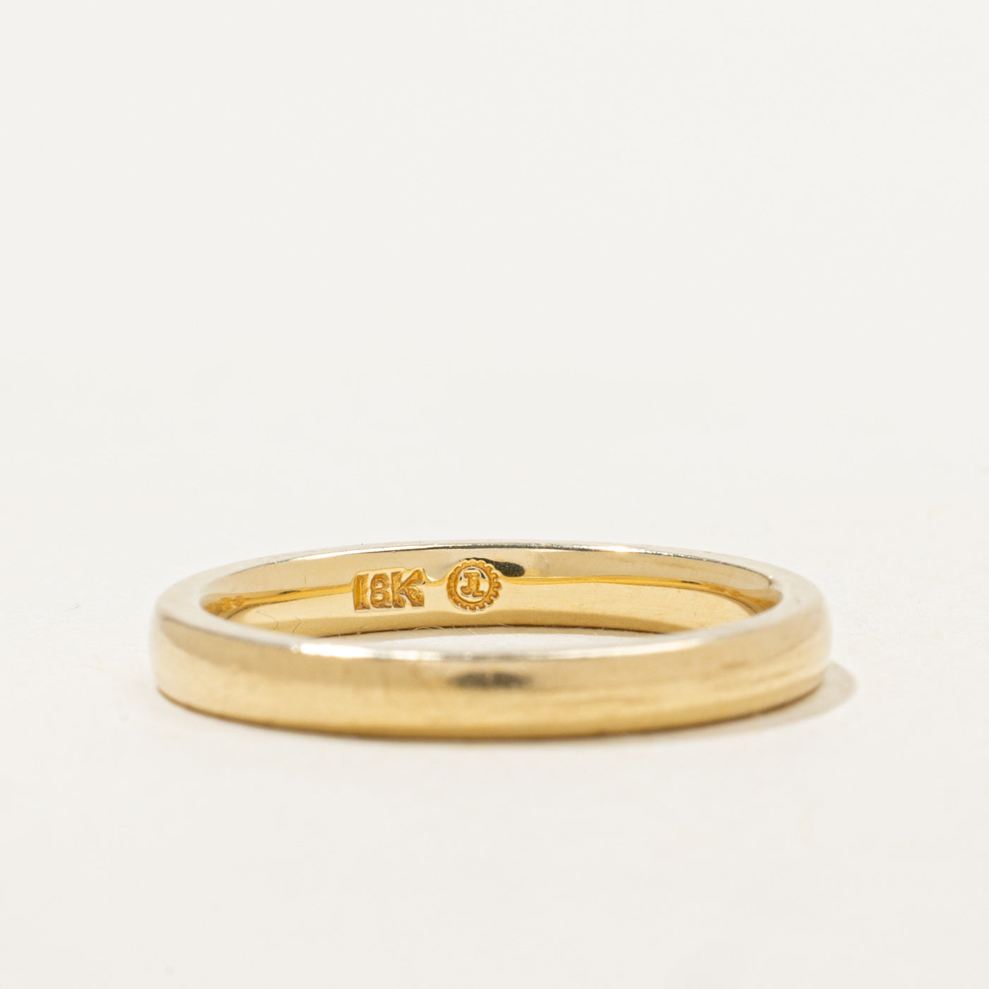 Alliance simple en or jaune 18 carats | 2,50 mm | Taille 6