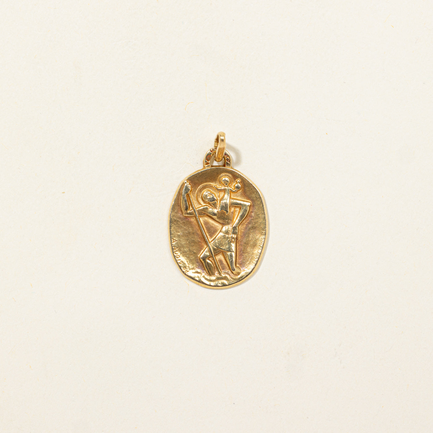 French Hallmarked Augis & Quentric Saint Christopher Charm