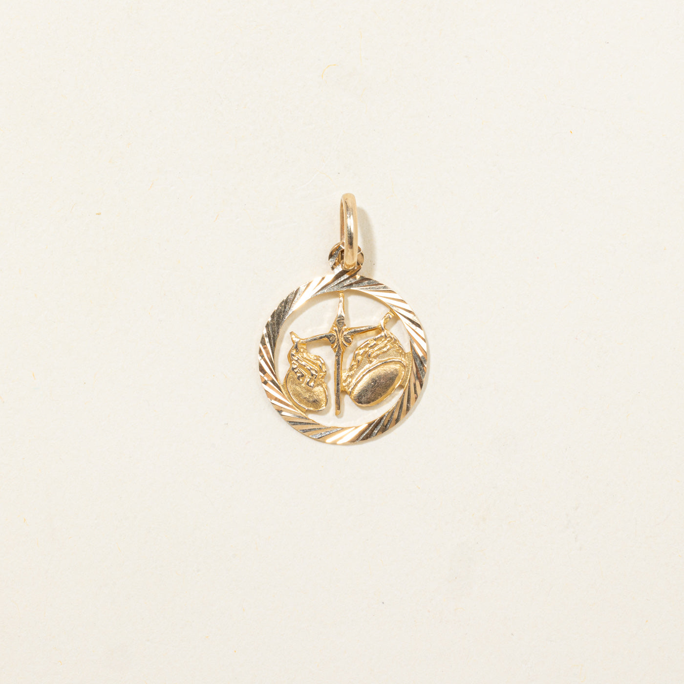 10k Libra Zodiac Charm