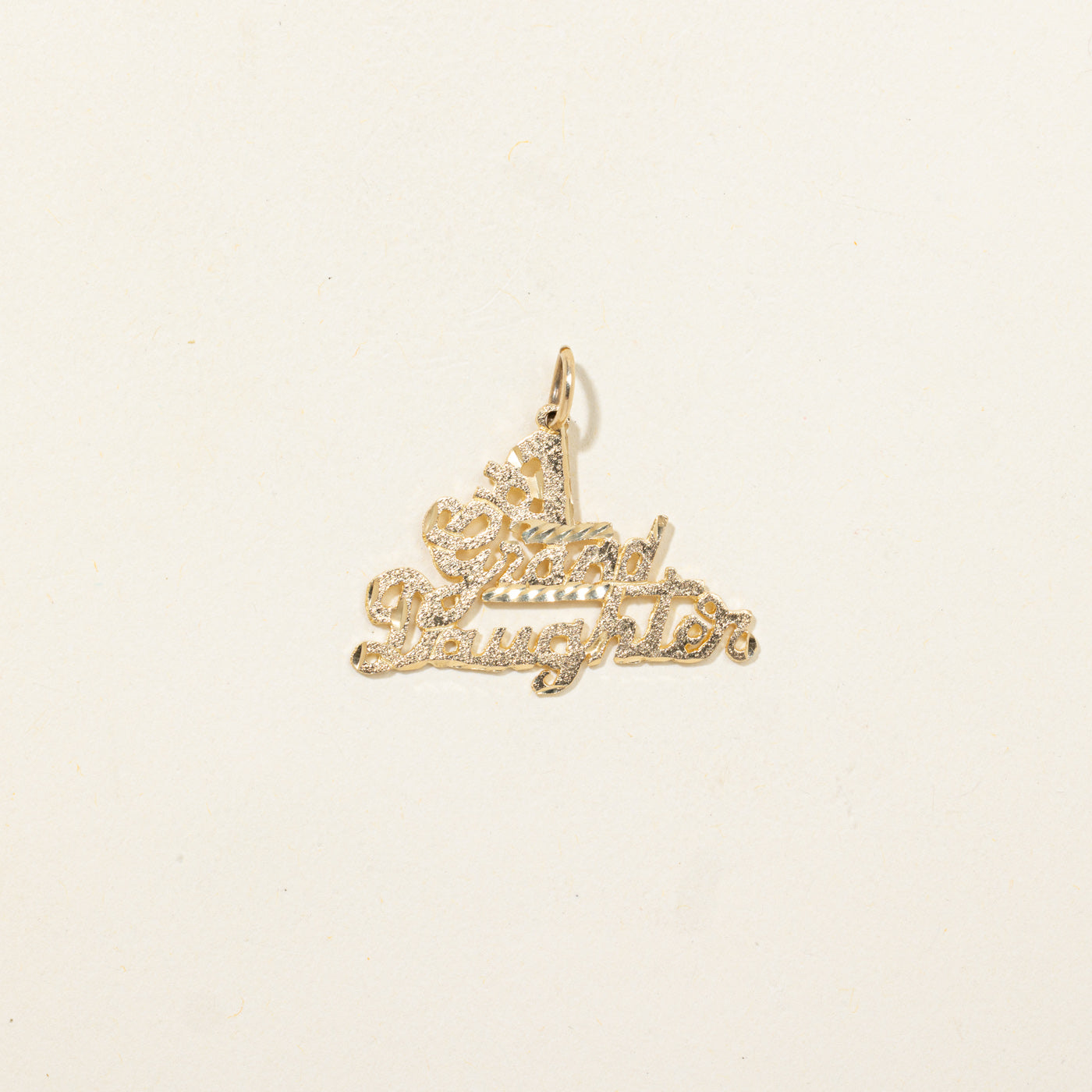 10k "#1 Granddaughter" Pendant