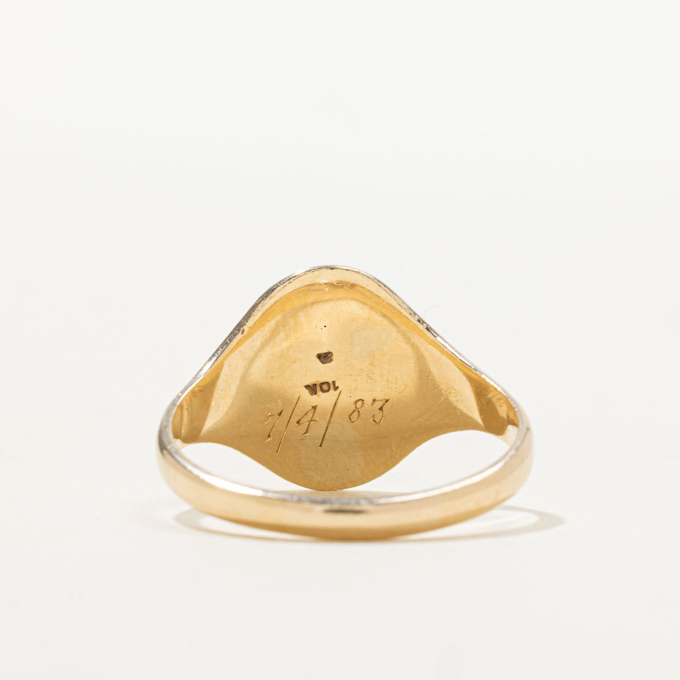 10K "Malvern CI" Signet Ring | SZ 10.5