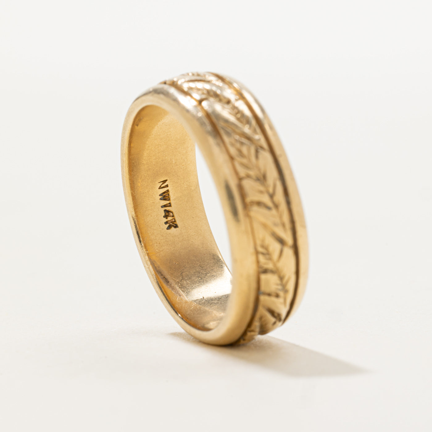 Leaf Engraved Band | SZ 9.75