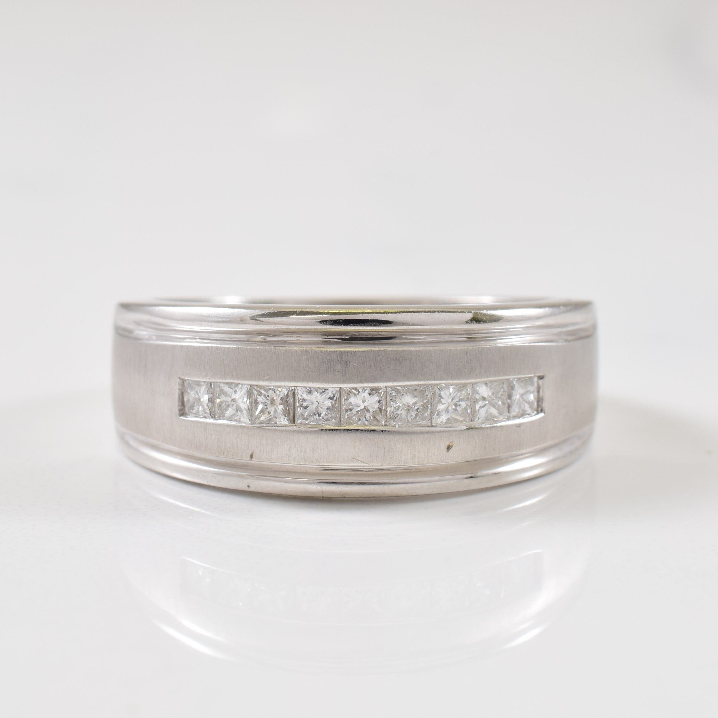 Bague sertie de diamants en canal | 0,45 ct | Taille 10,75 |
