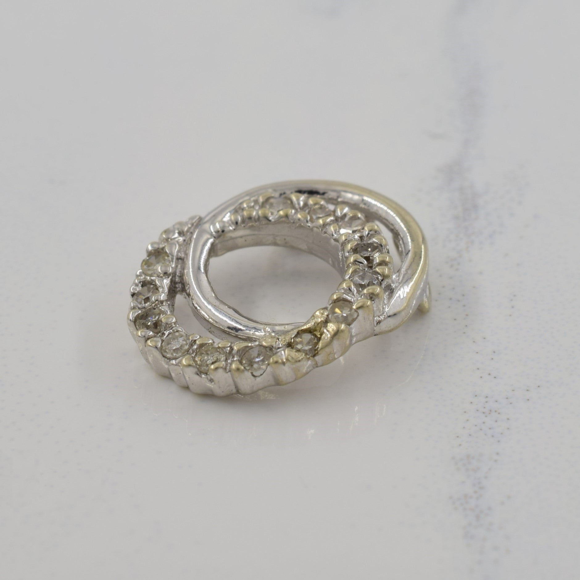 Double Loop Diamond Pendant | 0.13ctw |