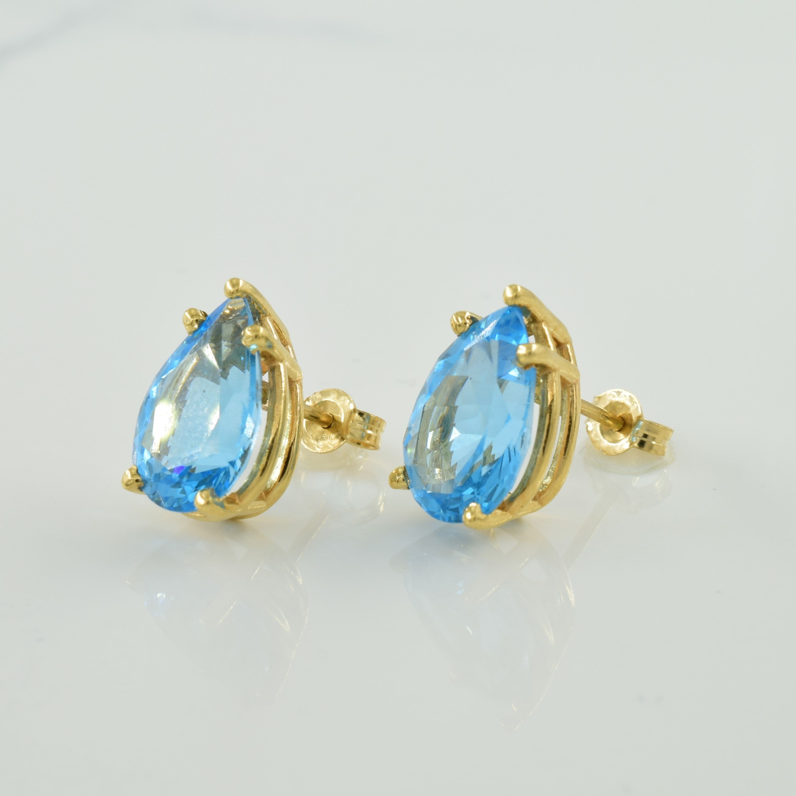 Blue Topaz Pendant & Earring Set | 12.00ctw |