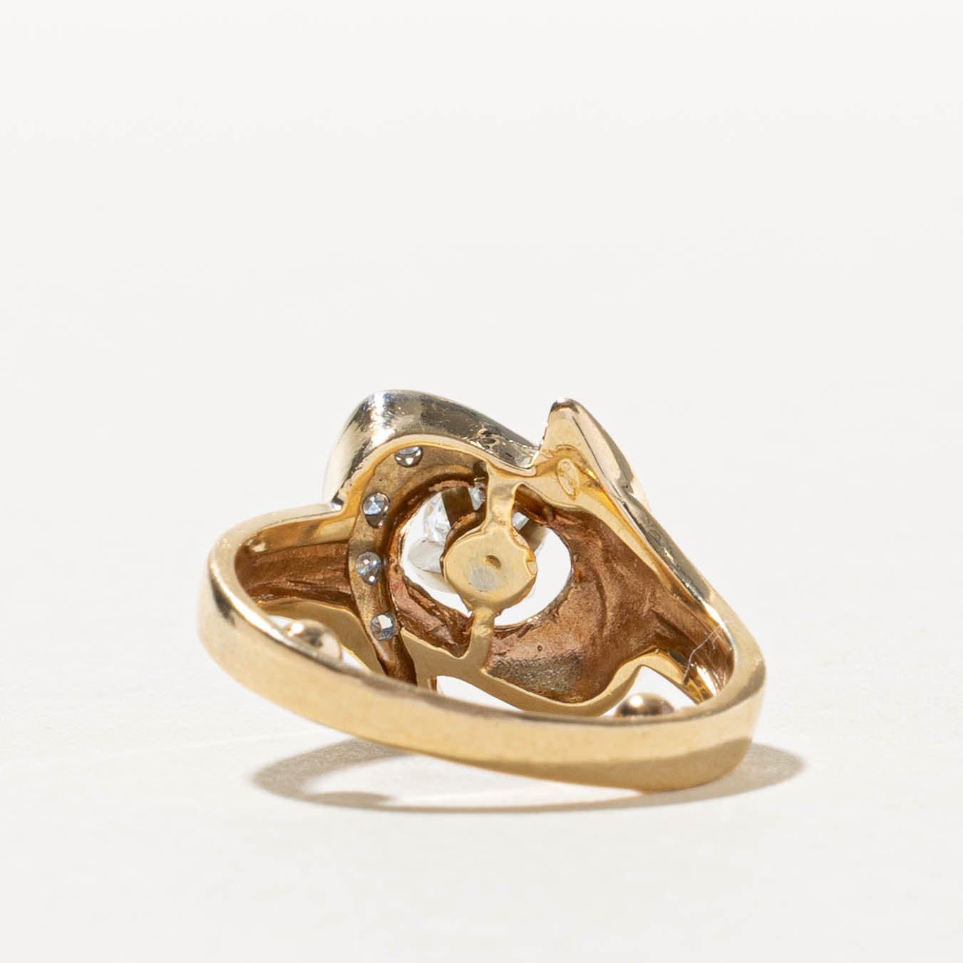 14k Diamond Boomerang Cocktail Ring | 0.33ctw | SZ 4.25