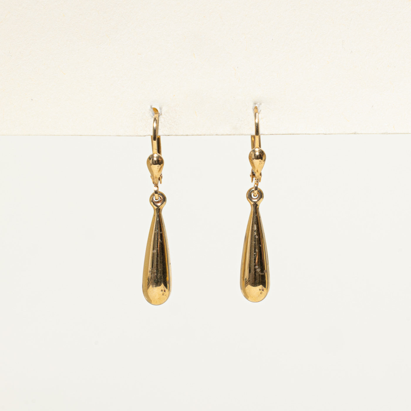 Boucles d'oreilles longues en forme de larme