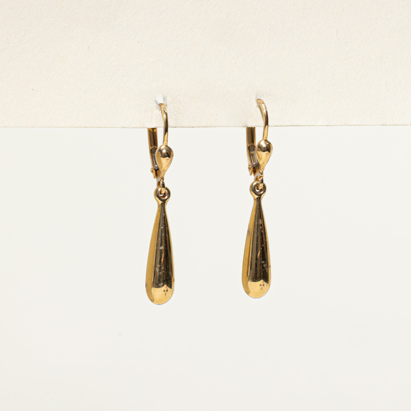 Boucles d'oreilles longues en forme de larme