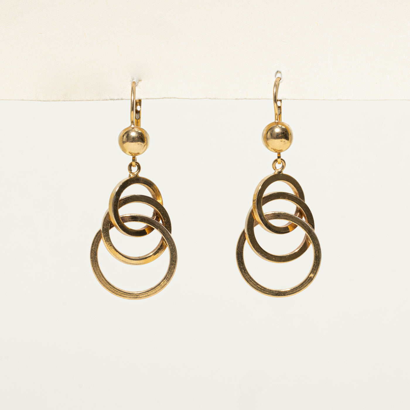 Geometric Interlocking Drop Earrings
