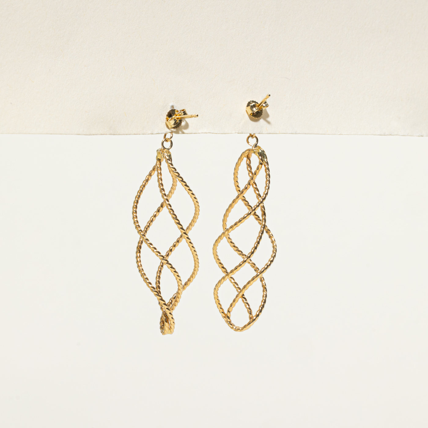 Twisted Rope Drop Earrings