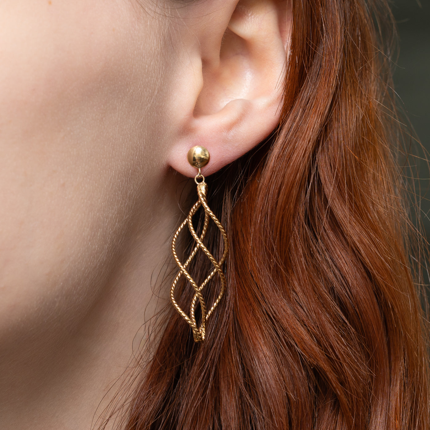 Twisted Rope Drop Earrings