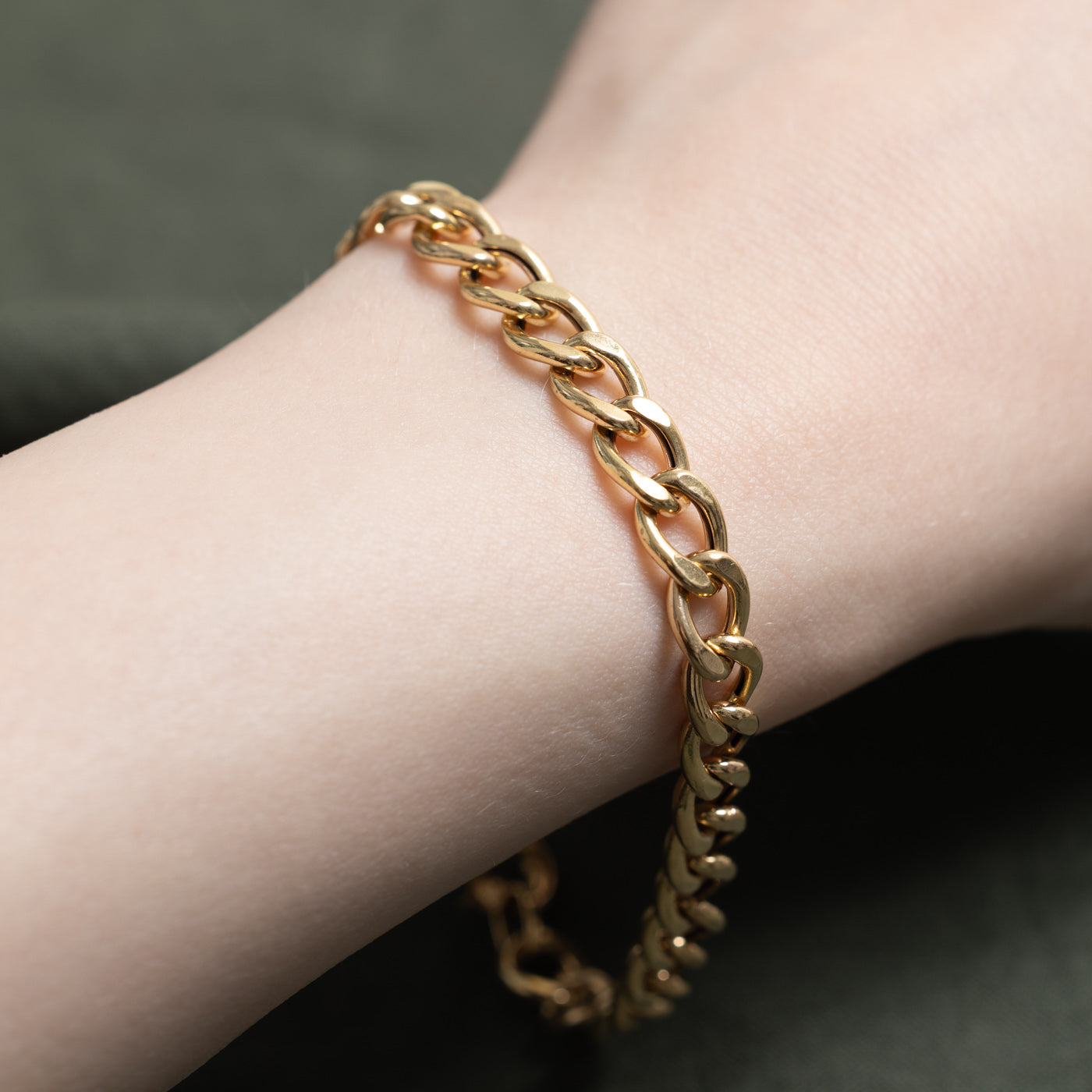 Bracelet chaîne en or jaune 18 carats | 20 cm