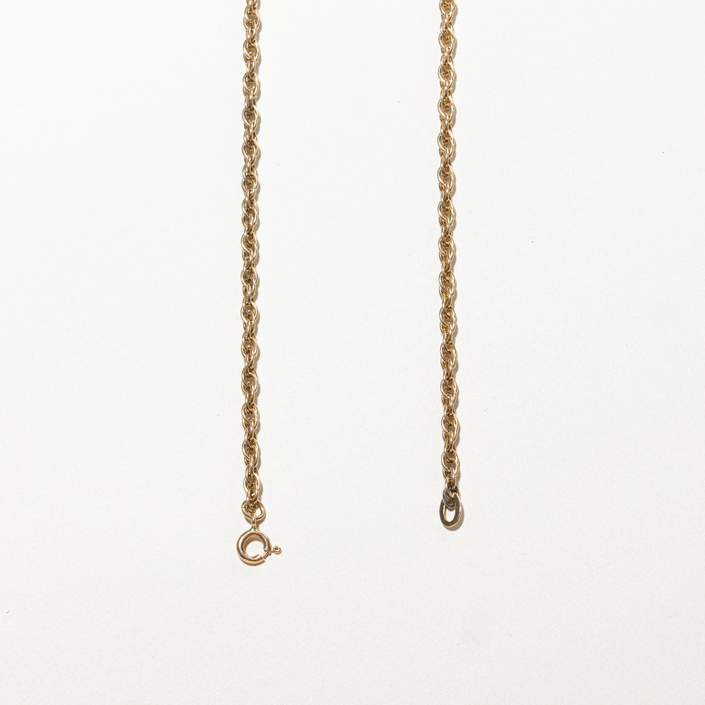 Chaîne corde en or jaune 10 carats | 53 cm