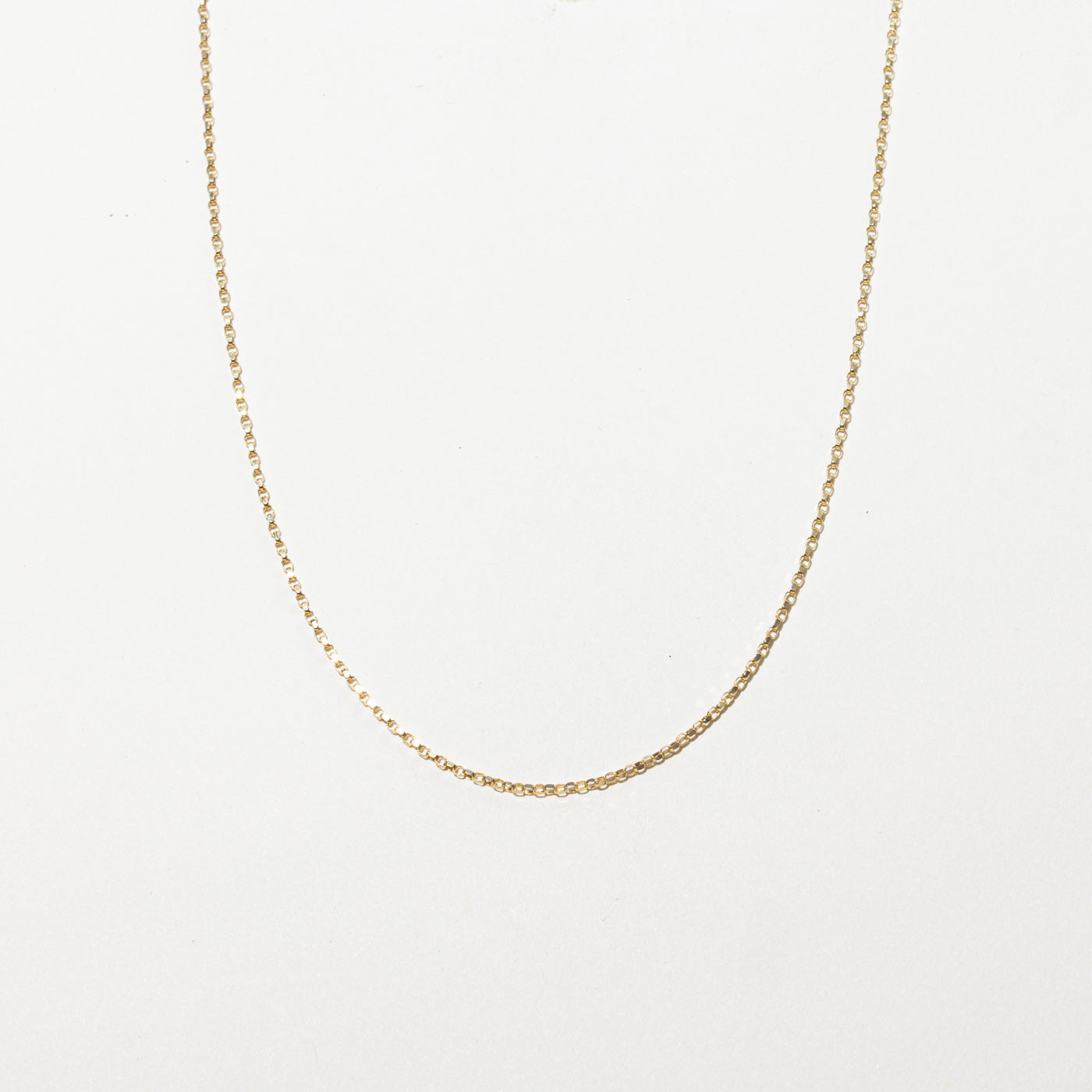 Chaîne à maillons rolo en or jaune 10 carats | 40,6 cm
