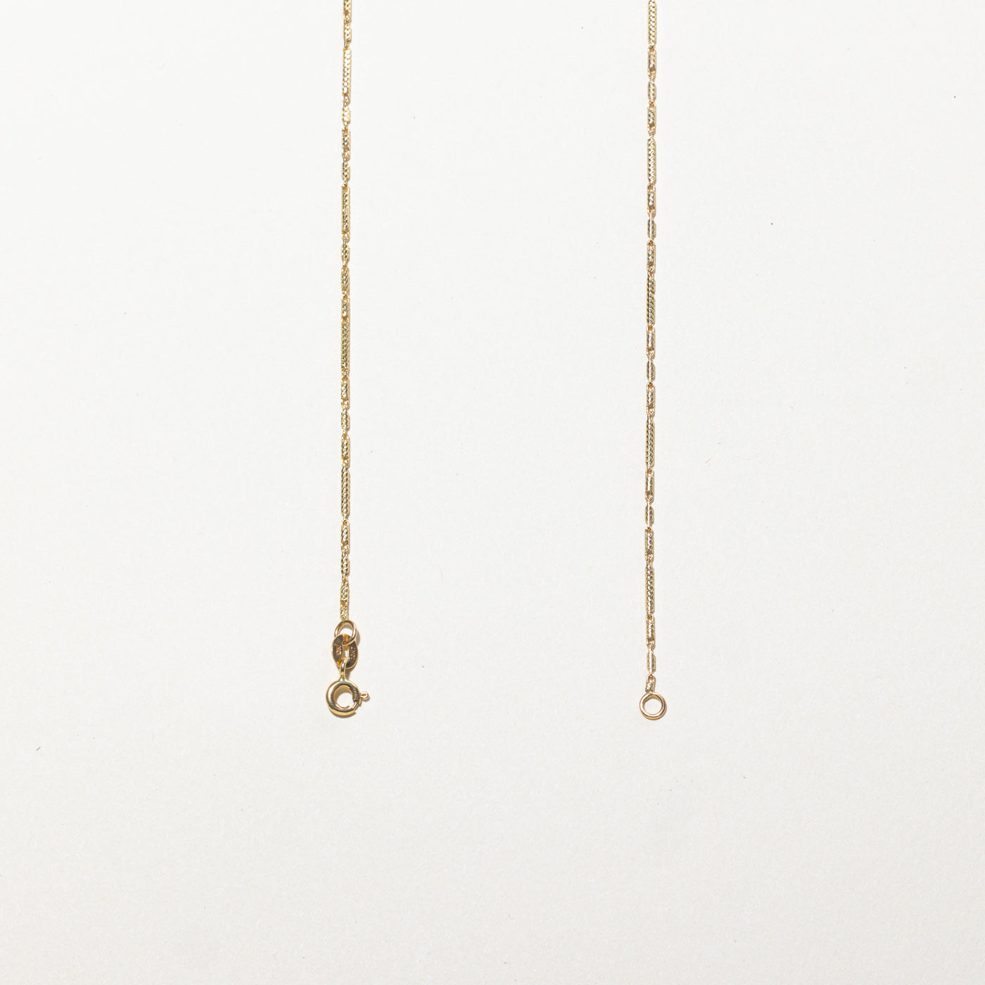 Chaîne à maillons texturés en or jaune 10 carats | 45,7 cm