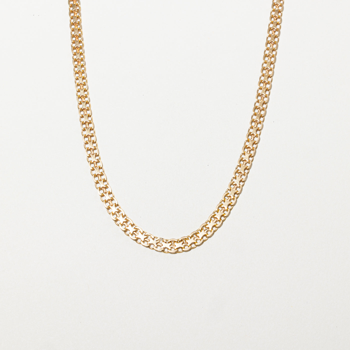 14k Yellow Gold Bismarck Chain | 17"