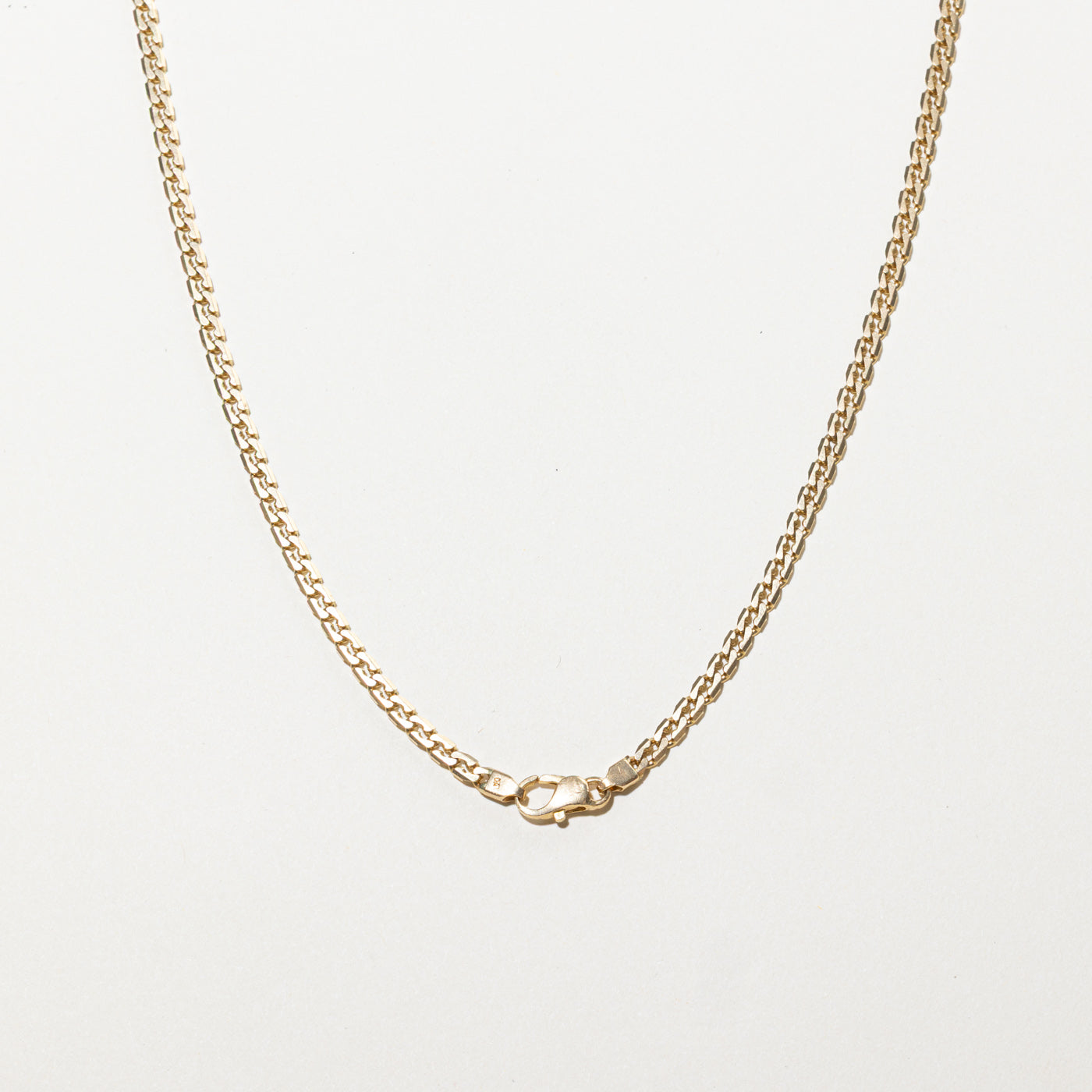14k Yellow Gold Modified C Link Chain | 21"
