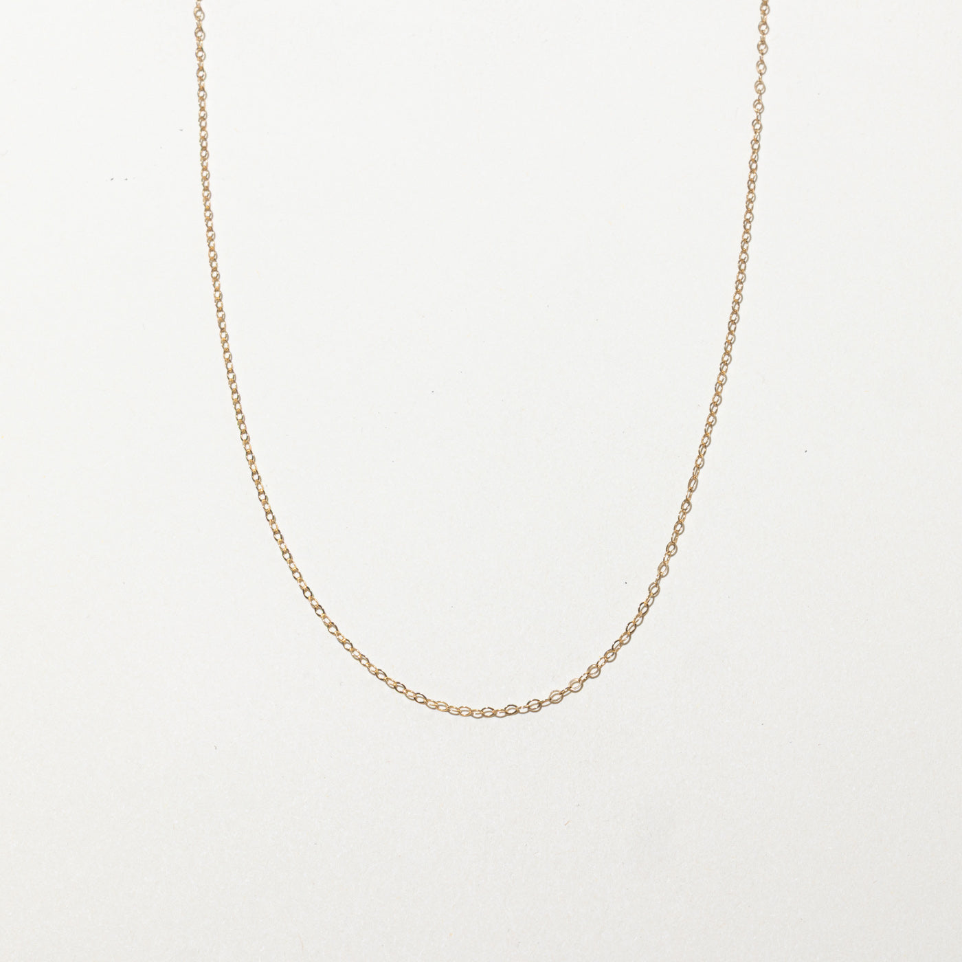 Chaîne à maillons câble en or jaune 14 carats | 40,6 cm