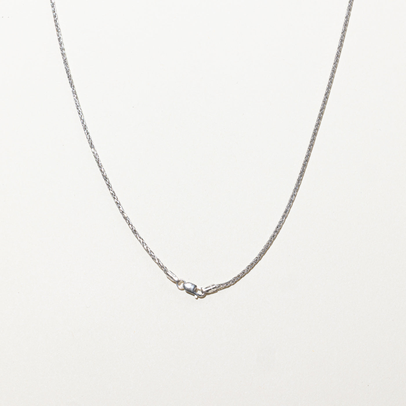 18k White Gold Cable Franco Chain | 18"
