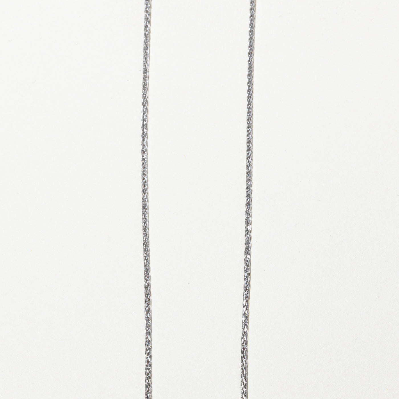 18k White Gold Cable Franco Chain | 18"