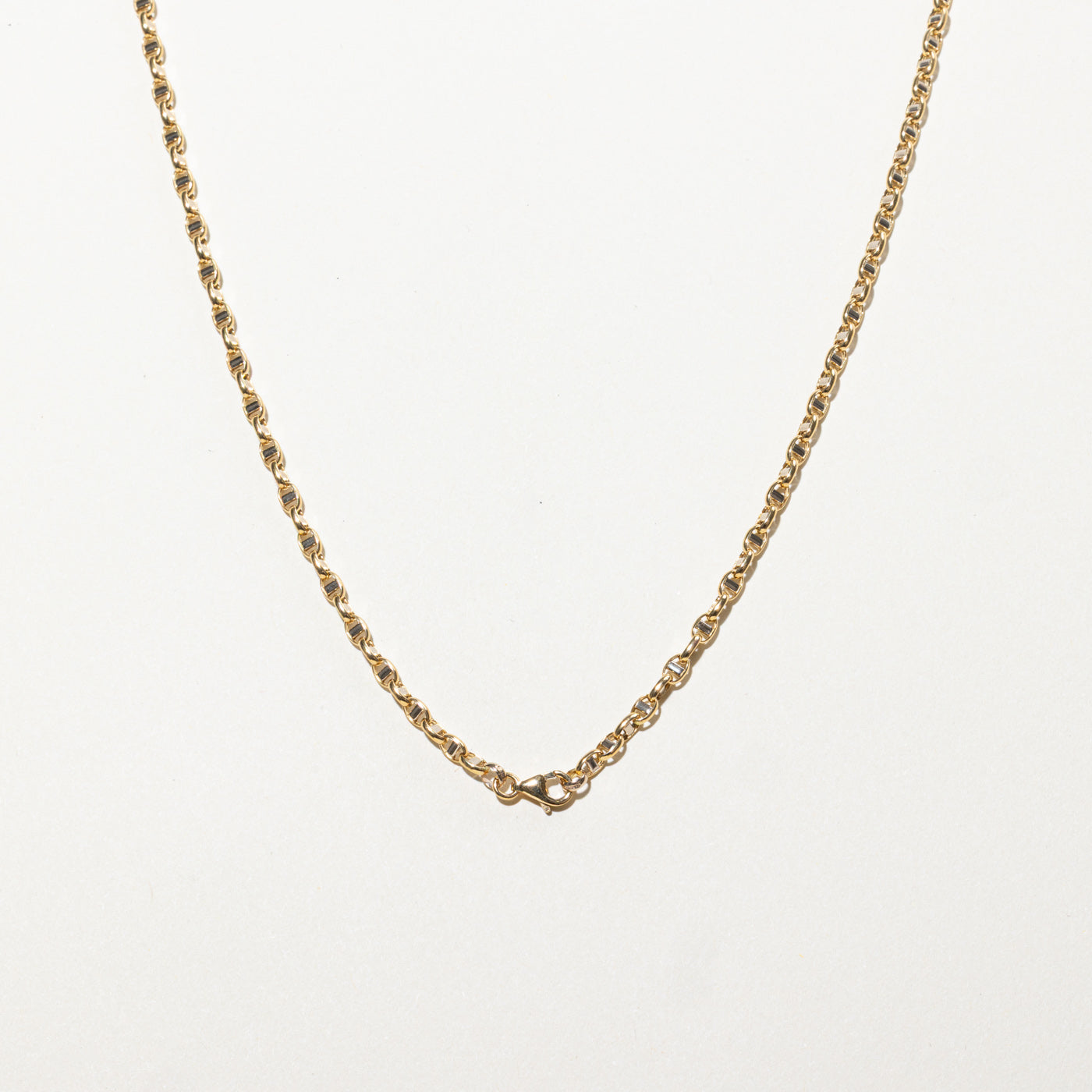 18k Yellow Gold Anchor Link Chain | 19"