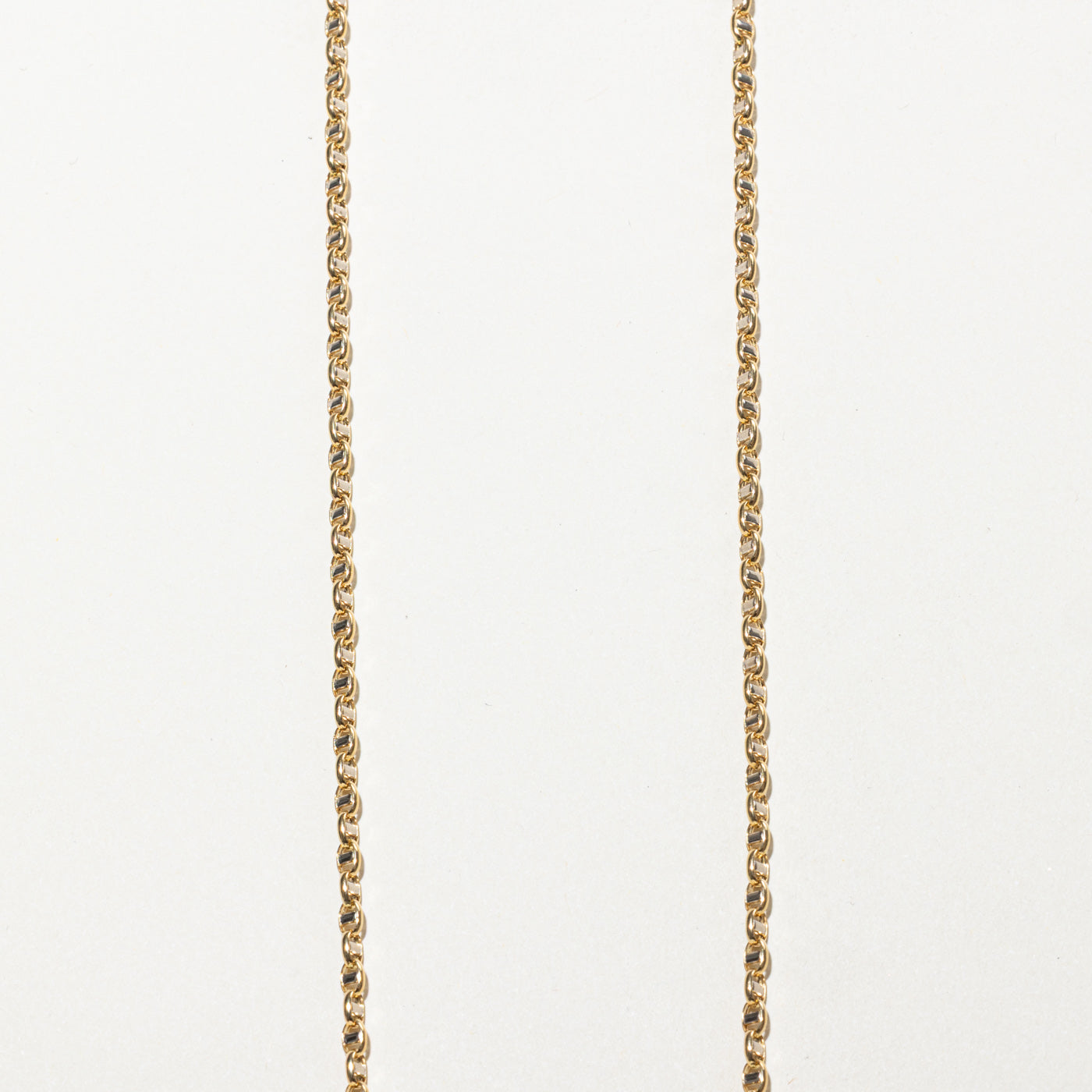 18k Yellow Gold Anchor Link Chain | 19"