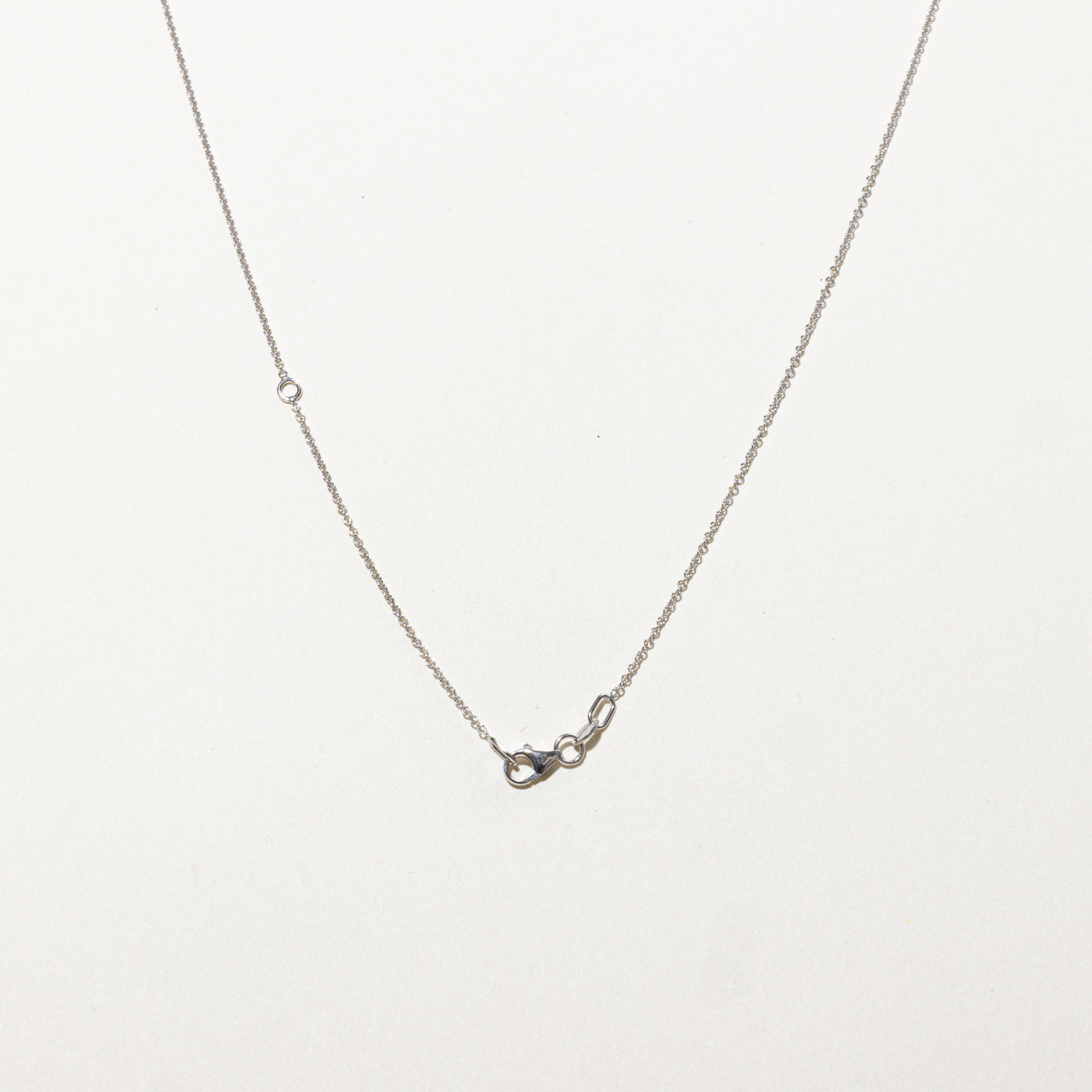 18k White Gold Cable Link Chain | 18"