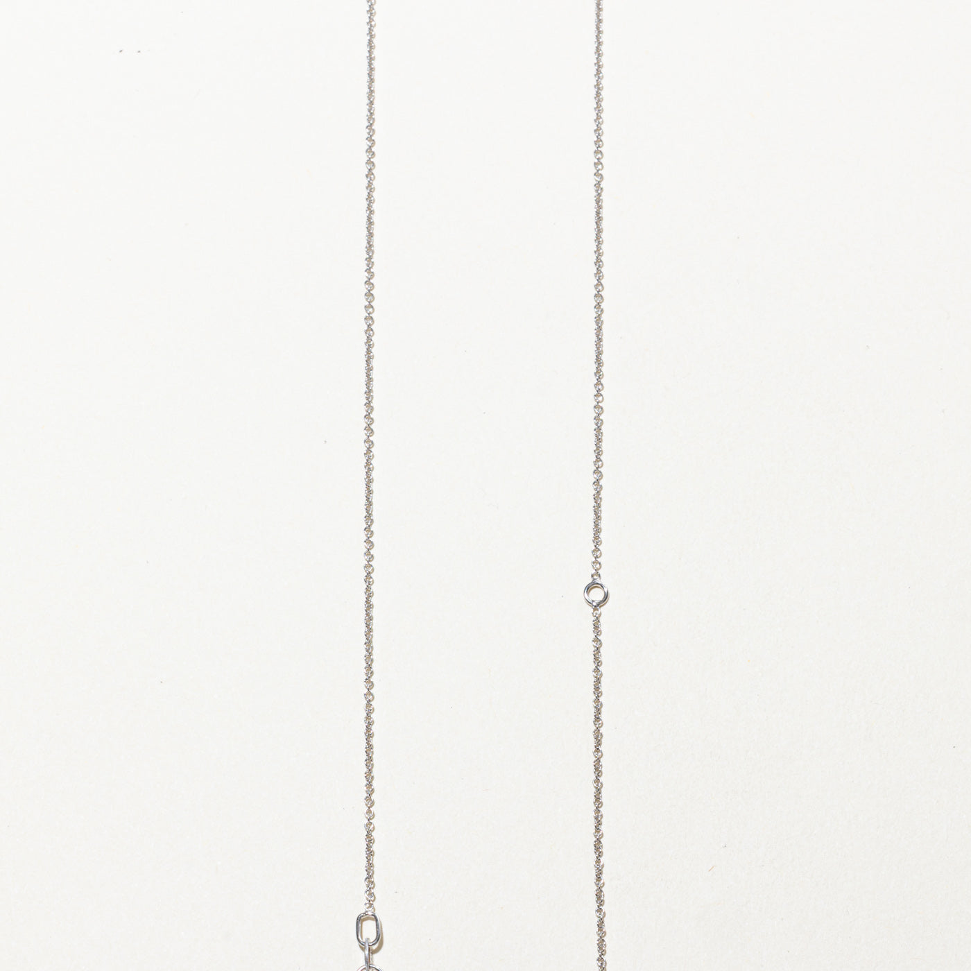 18k White Gold Cable Link Chain | 18"