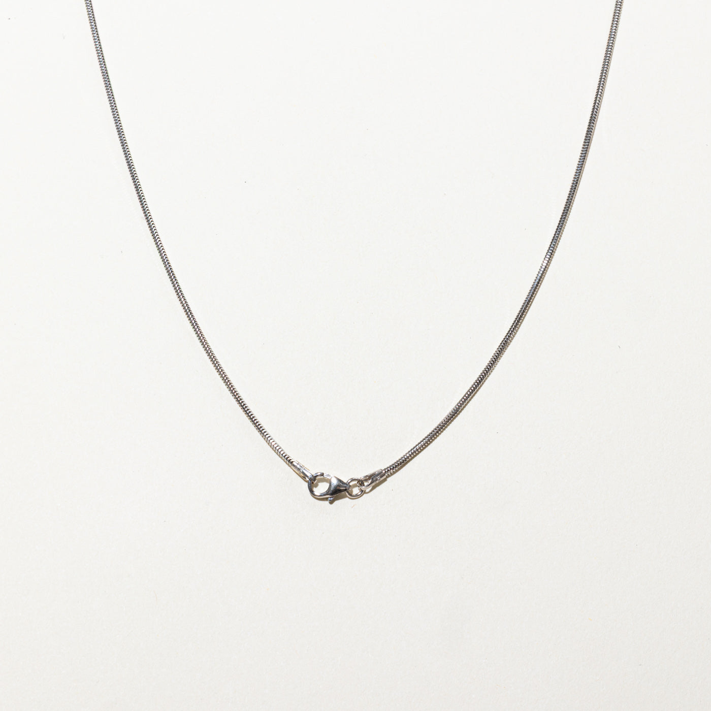 18k White Gold Snake Chain | 17"
