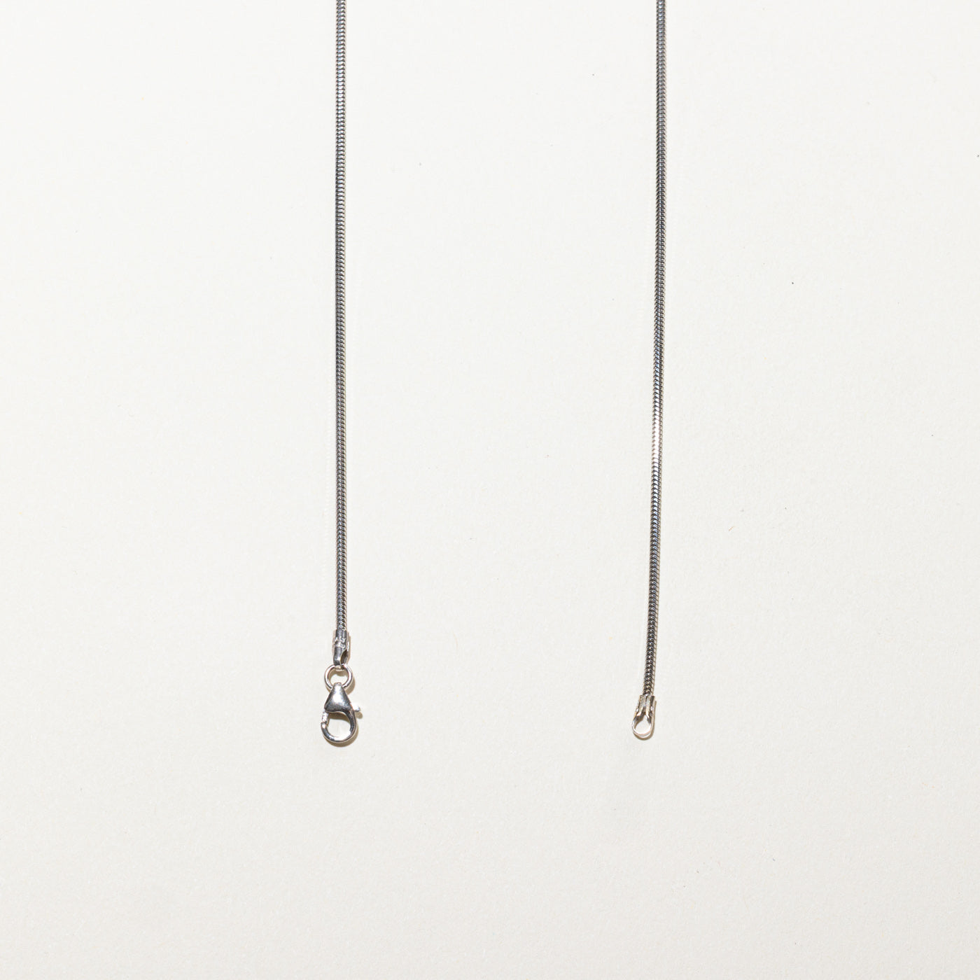 18k White Gold Snake Chain | 17"