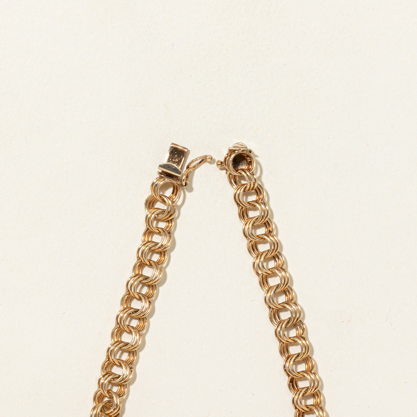 Bracelet à maillons gourmette multiples 10 carats | 19 cm