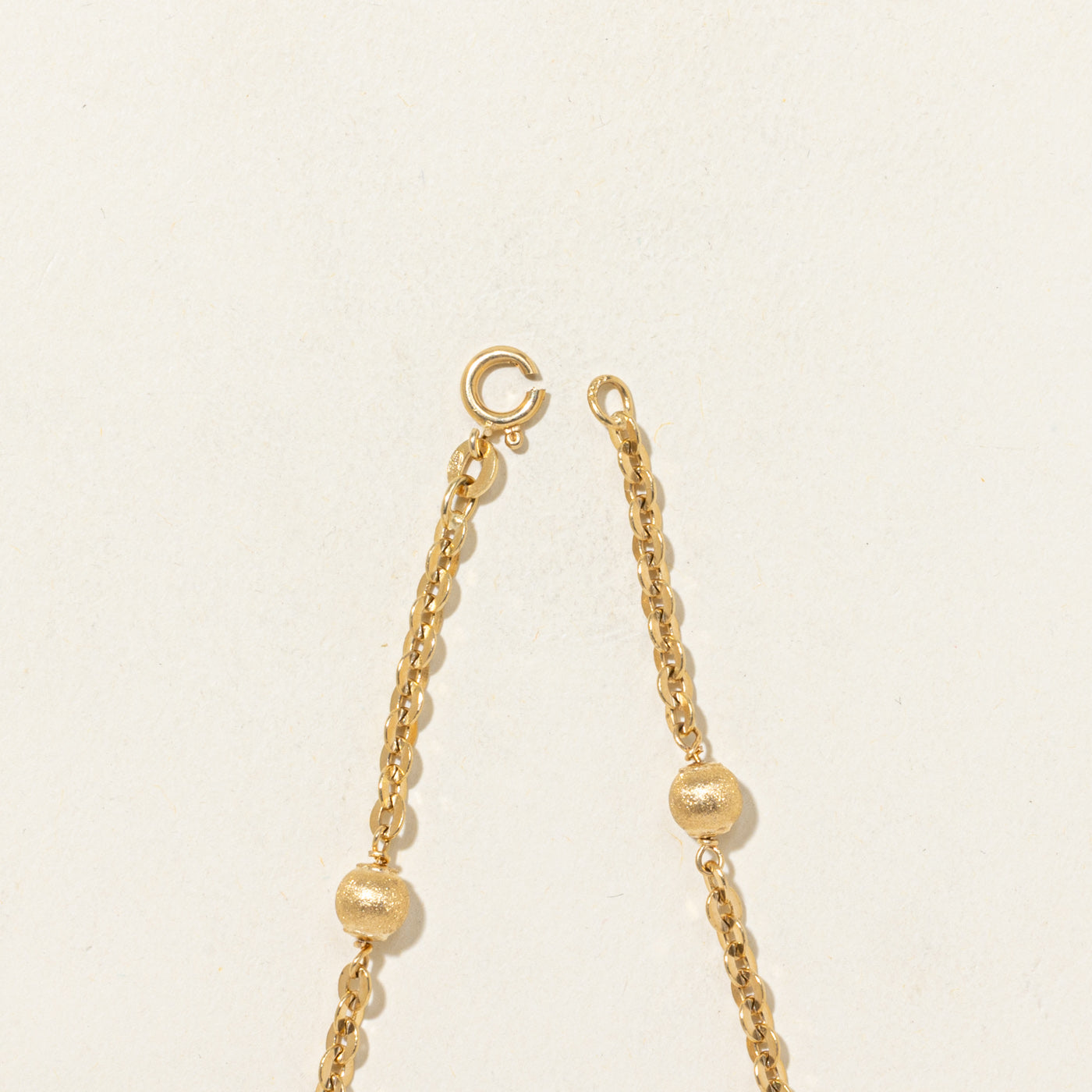 Bracelet à maillons satellites en or jaune 18 carats | 18 cm