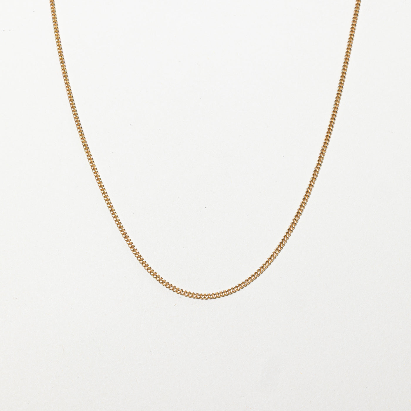 Chaîne gourmette en or jaune 10 carats | 74 cm