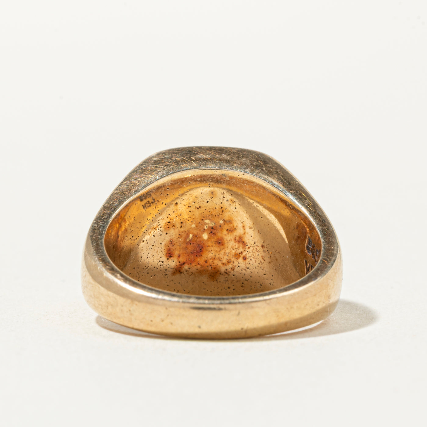 14k Crest Engraved Signet Ring | SZ 6