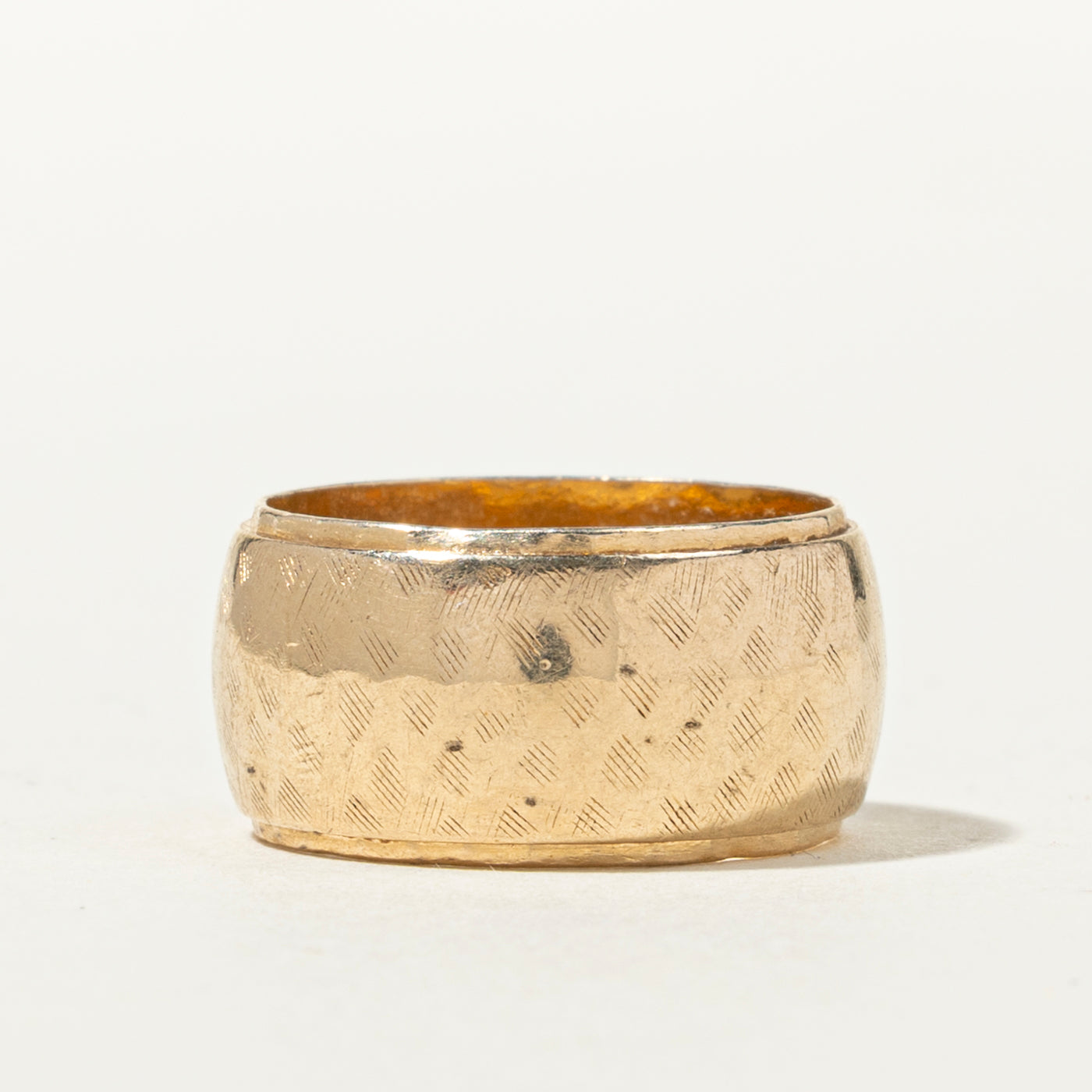 14k Textured Cigar Band | 10mm | SZ 6