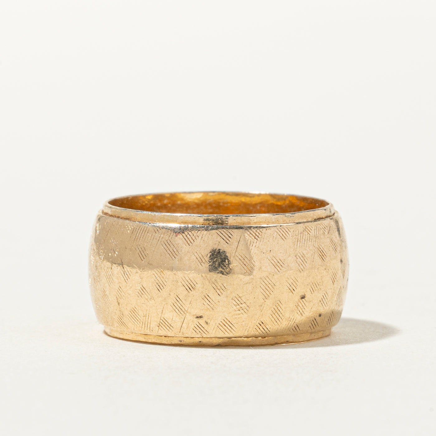 14k Textured Cigar Band | 10mm | SZ 6