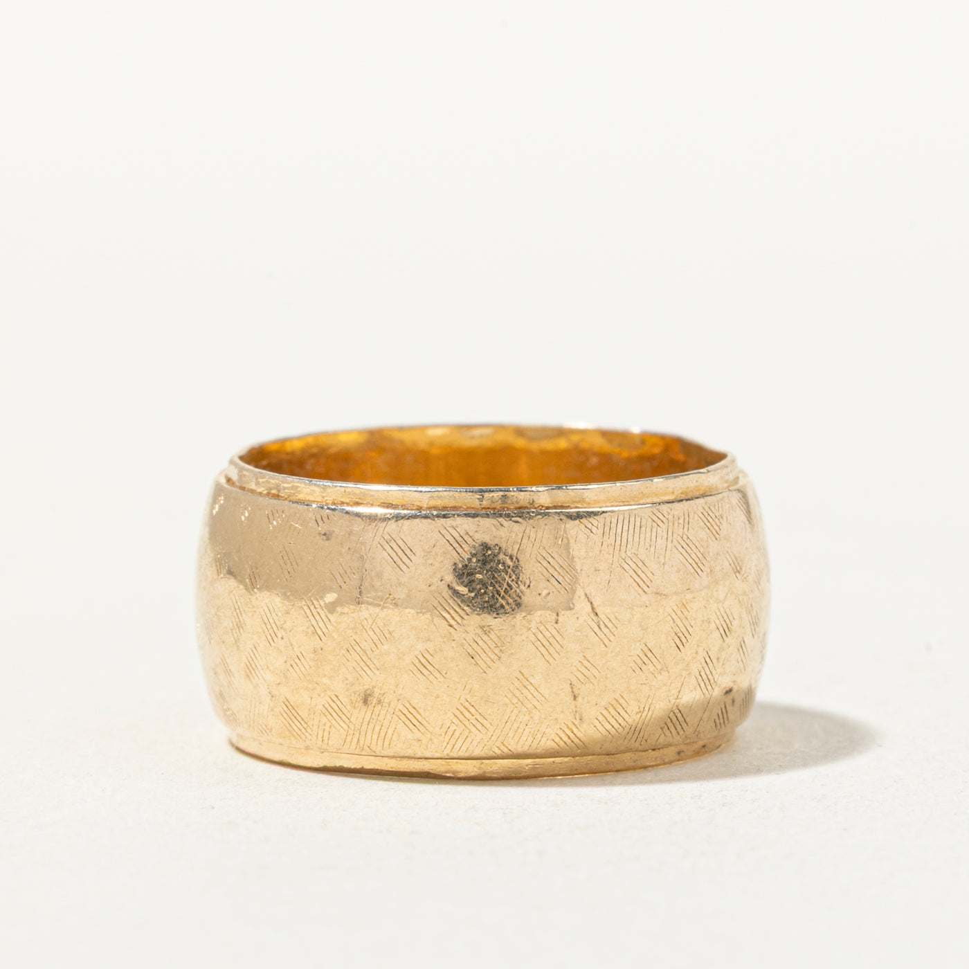 14k Textured Cigar Band | 10mm | SZ 6